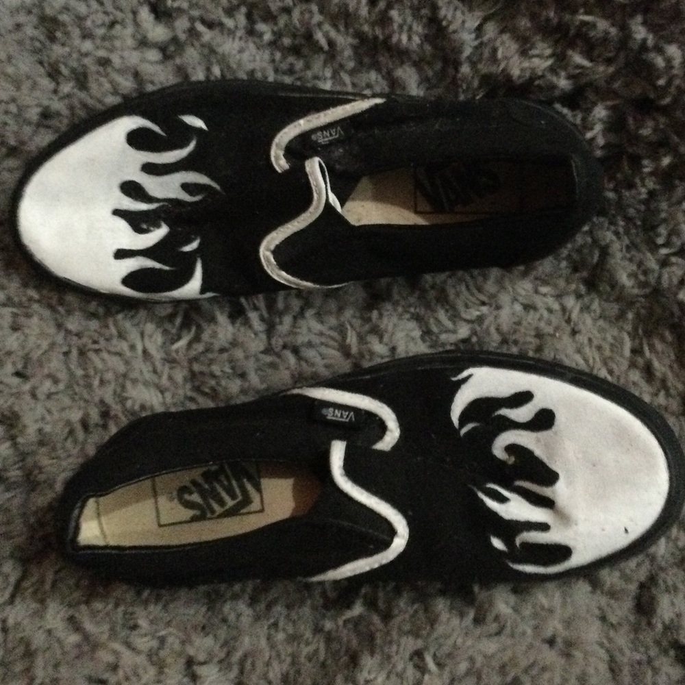 Handpainted Flame Vans